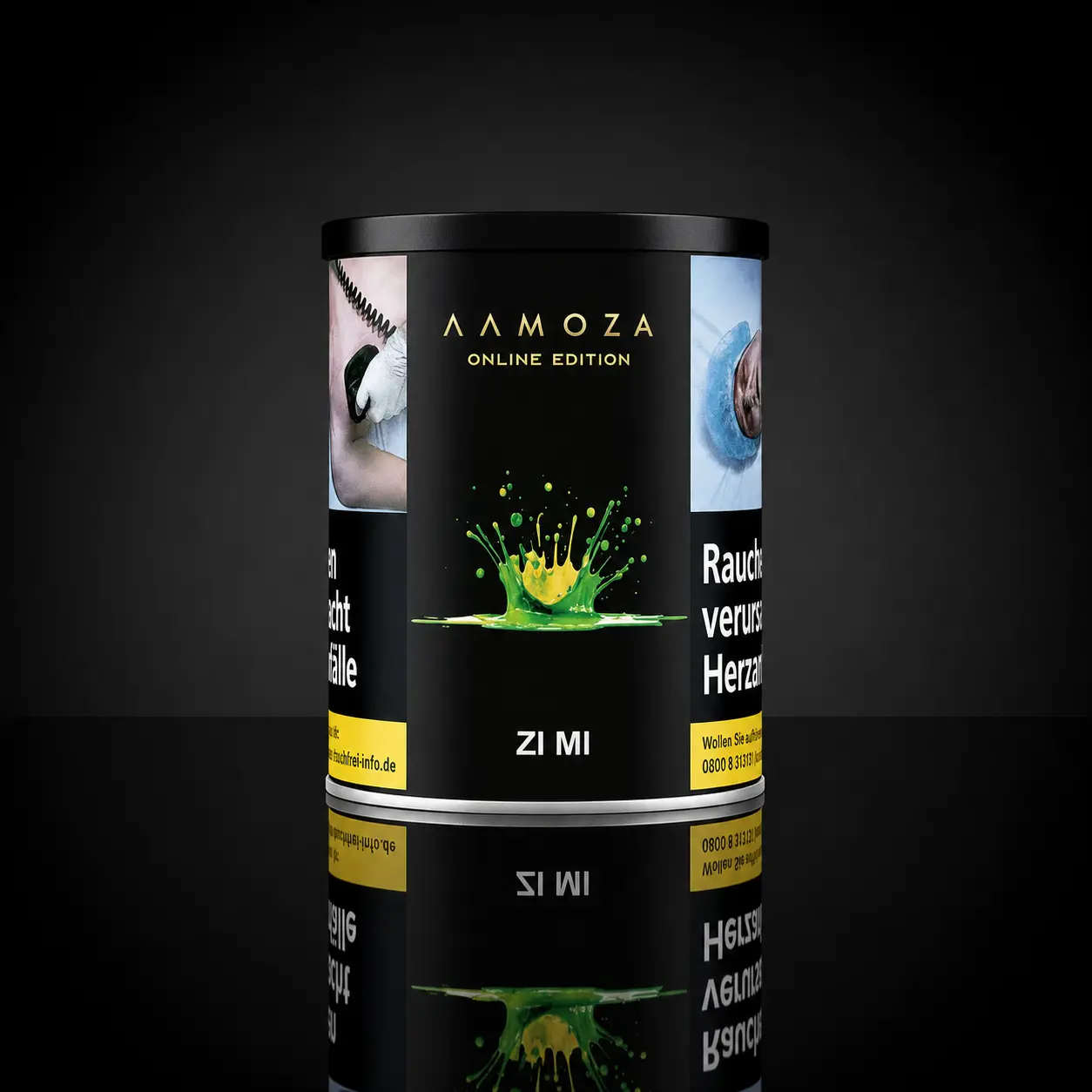1 kg Dose mit der Aufschrift AAMOZA ZI MI