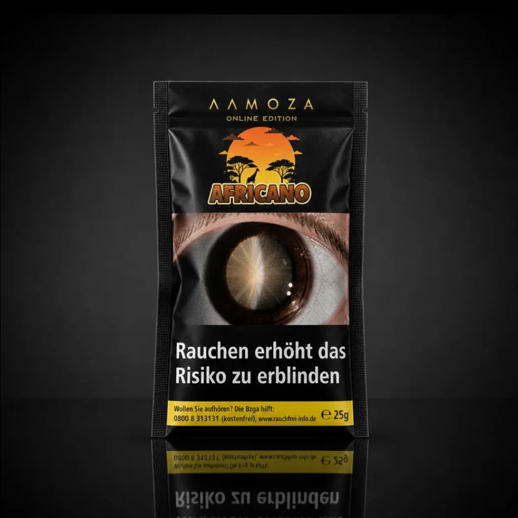 AAMOZA Africano Shisha Tabak 25 g Packung
